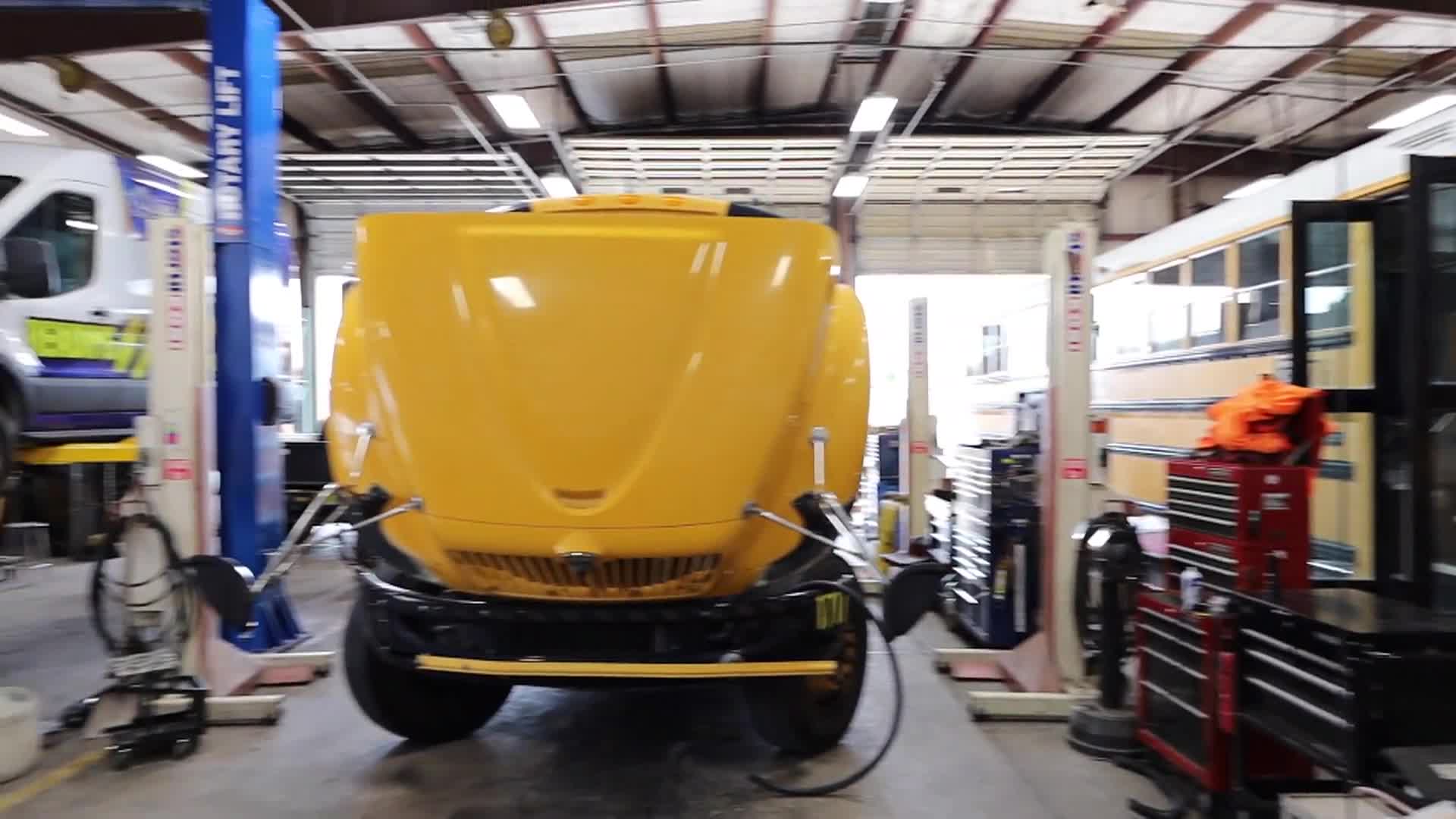 Volusia County Schools | Summer Bus Maintenance